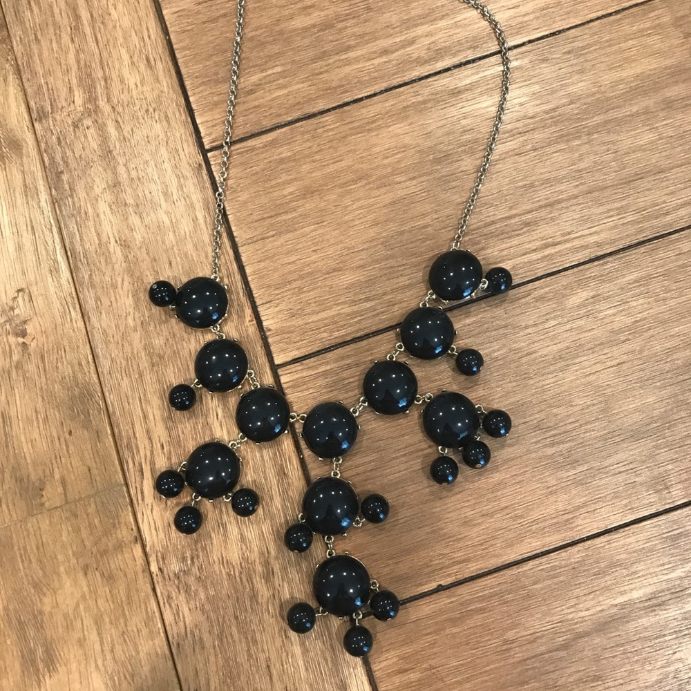 Black beaded necklace